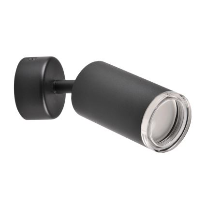 LED RGBW dimeriuojamas vonios taškinis šviestuvas TURYN 1xGU10/4,8W/230V 3000K IP44 juodas + nuotolinio valdymo pultas