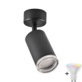 LED RGBW Reguliuojamas vonios taškinis šviestuvas TURYN 1xGU10/6,5W/230V 2700-6500K Wi-Fi IP44 juodas