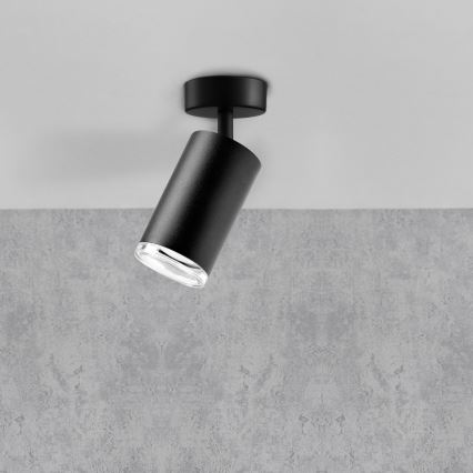 LED RGBW Reguliuojamas vonios taškinis šviestuvas TURYN 1xGU10/6,5W/230V 2700-6500K Wi-Fi IP44 juodas