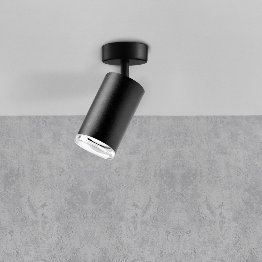 LED RGBW Reguliuojamas vonios taškinis šviestuvas TURYN 1xGU10/6,5W/230V 2700-6500K Wi-Fi IP44 juodas