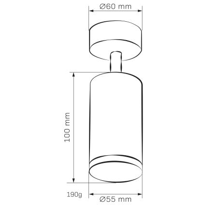 LED RGBW Reguliuojamas vonios taškinis šviestuvas TURYN 1xGU10/6,5W/230V 2700-6500K Wi-Fi IP44 juodas