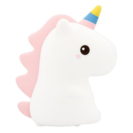 LED RGBW reguliuojama, įkraunama, jutiklinė vaikiška naktinė lempa UNICORN LED/1W/5V 1200 mAh
