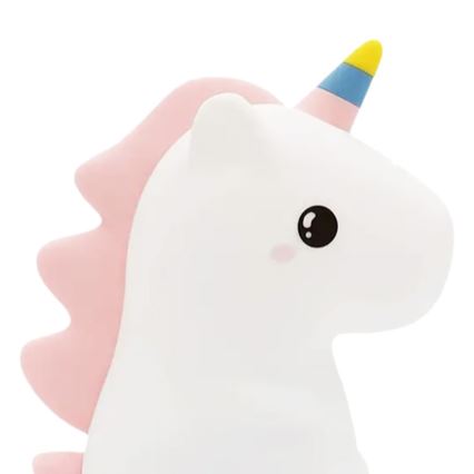 LED RGBW reguliuojama, įkraunama, jutiklinė vaikiška naktinė lempa UNICORN LED/1W/5V 1200 mAh