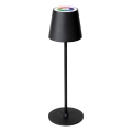 LED RGBW reguliuojamo ryškumo lauko įkraunama lempa LED/1,5W/4000 mAh 3000K IP44 juoda