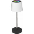 LED RGBW reguliuojamo ryškumo lauko įkraunama stalinė lempa LED/2W/5V IP44 1200 mAh pilka