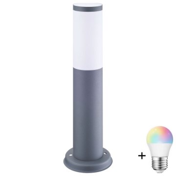 LED RGBW reguluojama lauko lempa OSLO 1xE27/6,5W/230V 2700-6500K Wi-Fi 45 cm IP44 antracitas