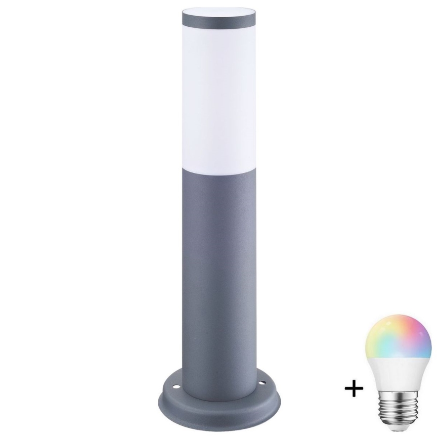 LED RGBW reguluojama lauko lempa OSLO 1xE27/6,5W/230V 2700-6500K Wi-Fi 45 cm IP44 antracitas