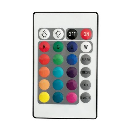LED RGBW Saulės energija įkraunama elektros lemputė BALL LED/3,7V 1500 mAh diametras 50 cm IP65 + nuotolinio valdymo pultas