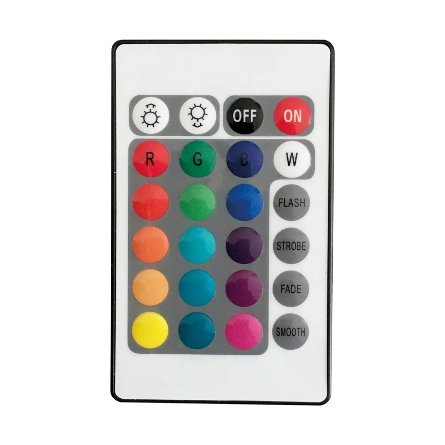 LED RGBW Saulės energija įkraunama elektros lemputė BALL LED/3,7V 1500 mAh diametras 50 cm IP65 + nuotolinio valdymo pultas