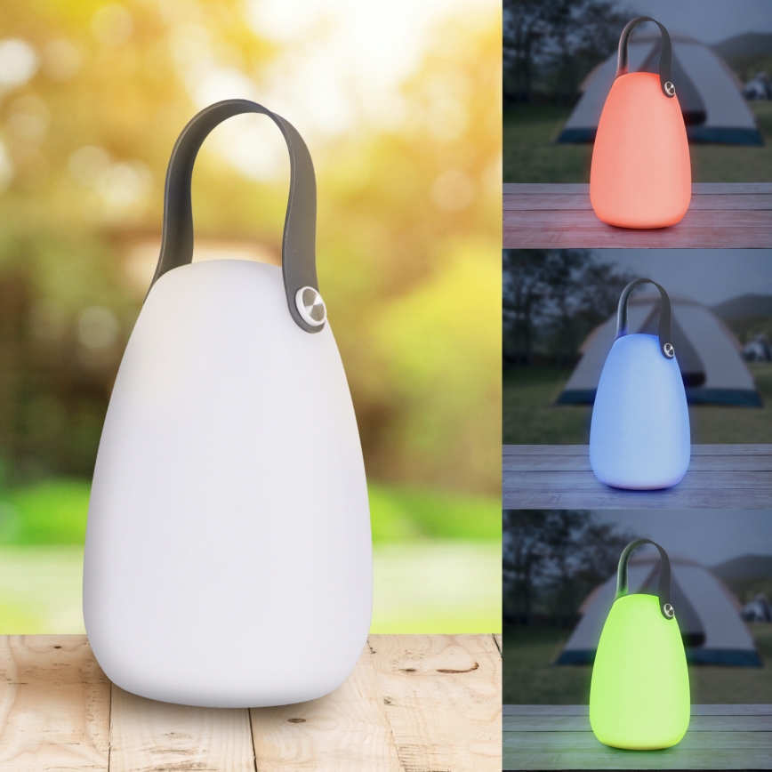 LED RGBW Saulės energija įkraunamas šviestuvas CANARIA LED/2W/1,2V 400 mAh IP44 balta