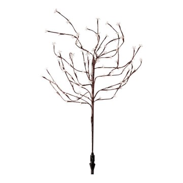 LED RGBW Saulės energija įkraunamas šviestuvas TREE LED/0,1W/1,2V 600 mAh IP44 ruda