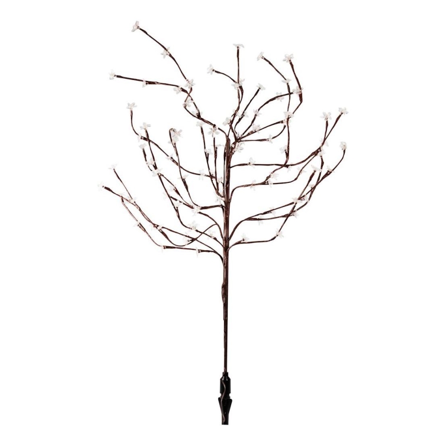 LED RGBW Saulės energija įkraunamas šviestuvas TREE LED/0,1W/1,2V 600 mAh IP44 ruda