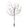LED RGBW Saulės energija įkraunamas šviestuvas TREE LED/0,1W/1,2V 600 mAh IP44 ruda