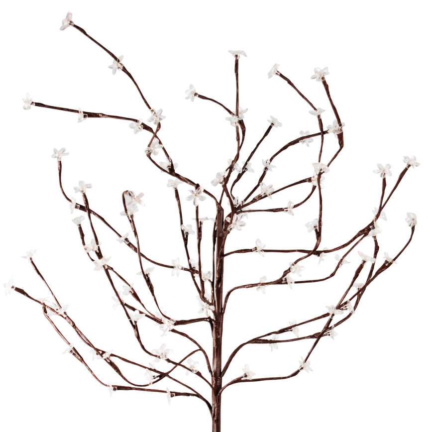 LED RGBW Saulės energija įkraunamas šviestuvas TREE LED/0,1W/1,2V 600 mAh IP44 ruda
