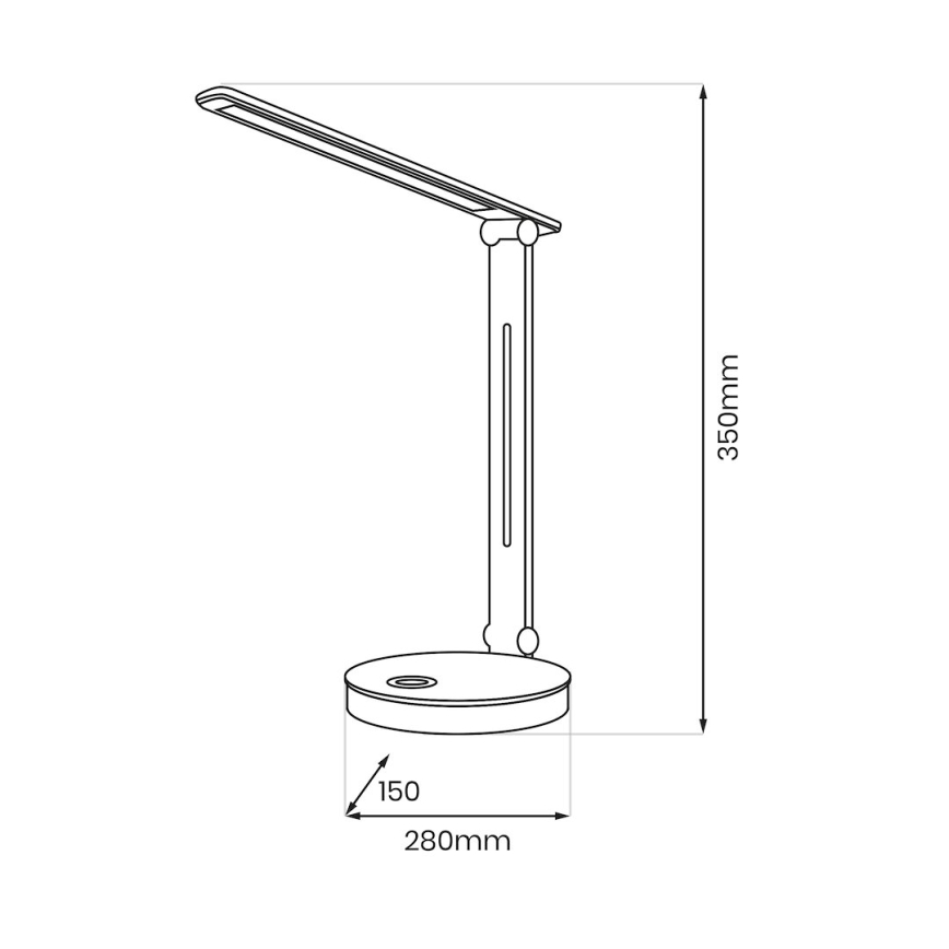LED RGBW Stalinis šviestuvas BRUNO LED/5W/5V 3000/4500/6000K balta