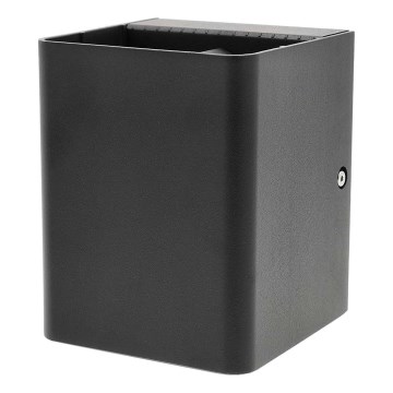 LED RGBW su reguliuojamu ryškumu lauko sieninis šviestuvas SmartLife LED/12W/230V IP65 Wi-Fi Tuya juodas