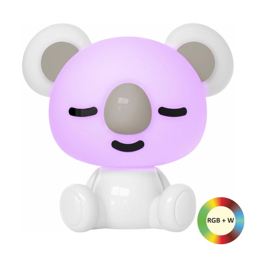 LED RGBW šviesos reguliavimas children's naktinis mažas lempa LED/2,5W/230V koala balta