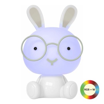 LED RGBW šviesos reguliavimas children's naktinis mažas lempa LED/2,5W/230V triušis balta