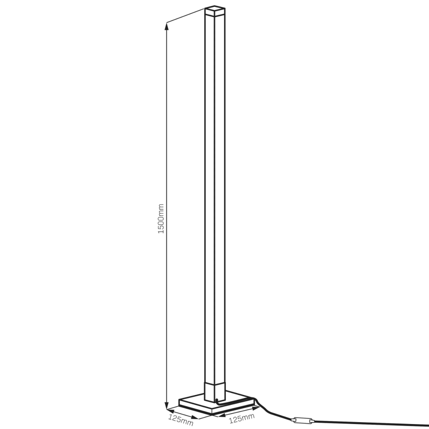 LED RGBW Pritemdomas toršeras MAGICAL LED/7W/230V + nuotolinio valdymo pultas