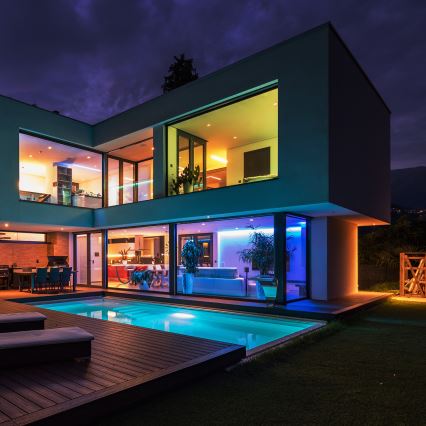LED RGBW Vonios reguliuojama juostelė LED/7,5W/12V IP65 3m Wi-Fi Tuya