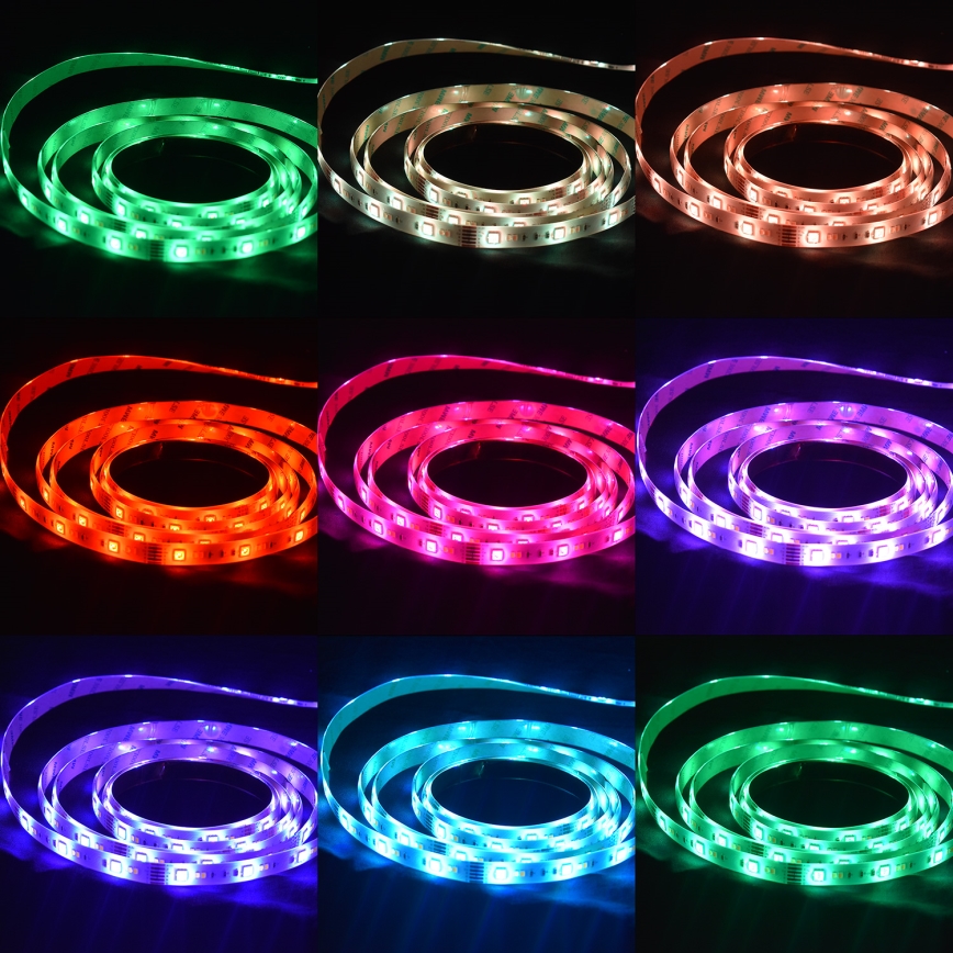 LED RGBW Vonios reguliuojama juostelė LED/7,5W/12V IP65 3m Wi-Fi Tuya