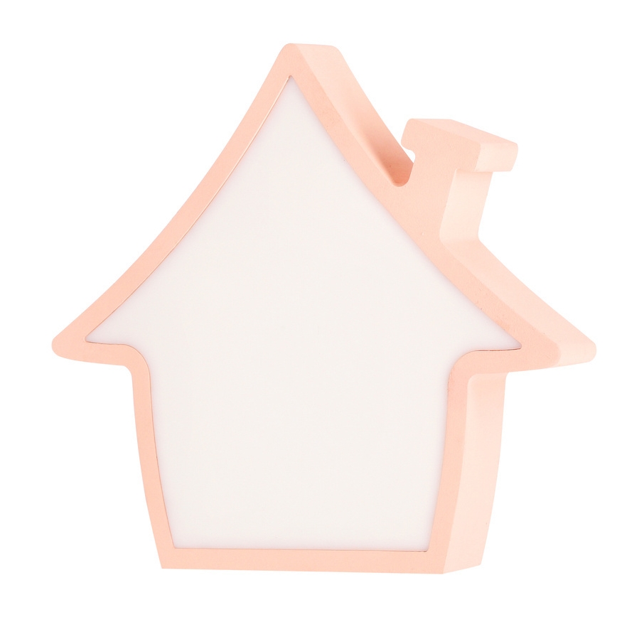 LED Rožinė stalinė lempa HOUSE LED/10W/230V vaikams