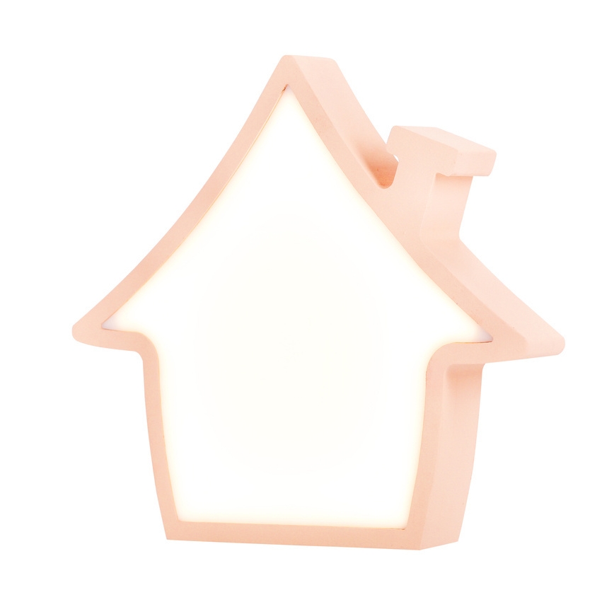 LED Rožinė stalinė lempa HOUSE LED/10W/230V vaikams