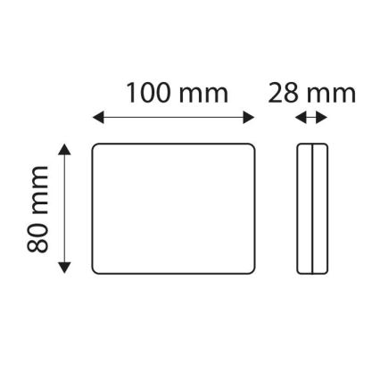 LED rūko žibintas SINGLE LED/1,9W/12V IP67 raudonas