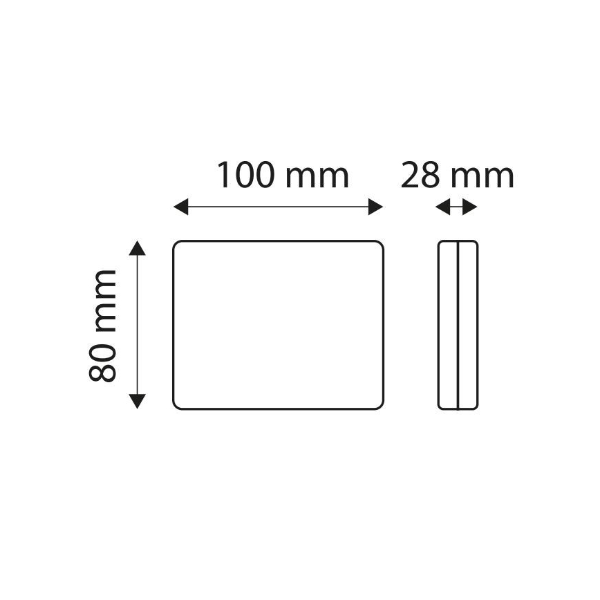 LED rūko žibintas SINGLE LED/1,9W/12V IP67 raudonas