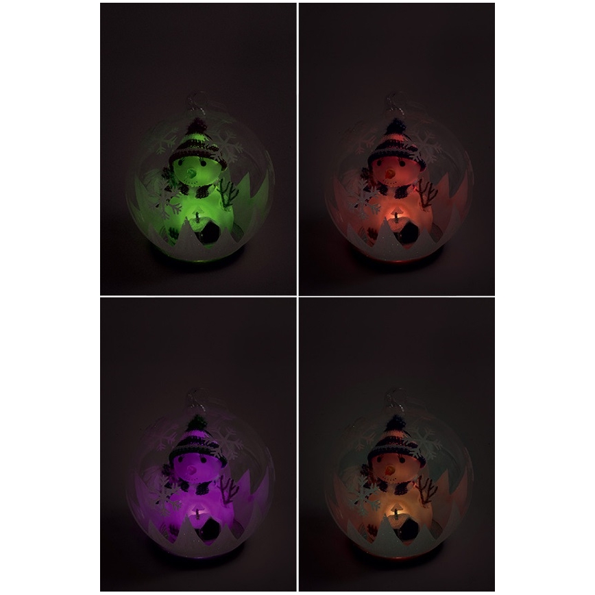 LED rutulys su sniego seniu 1xLED/3xLR44