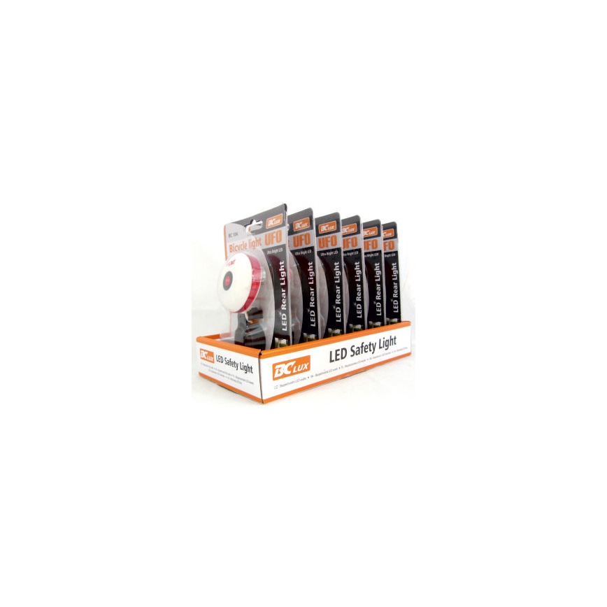 LED Saugumo žibintas dviračiui BCLUX LED/2xAAA