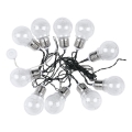 LED saulės baterijų grandinė 10xLED/1W/1,2V 1xAA 2 m IP44 3000K 300 mAh