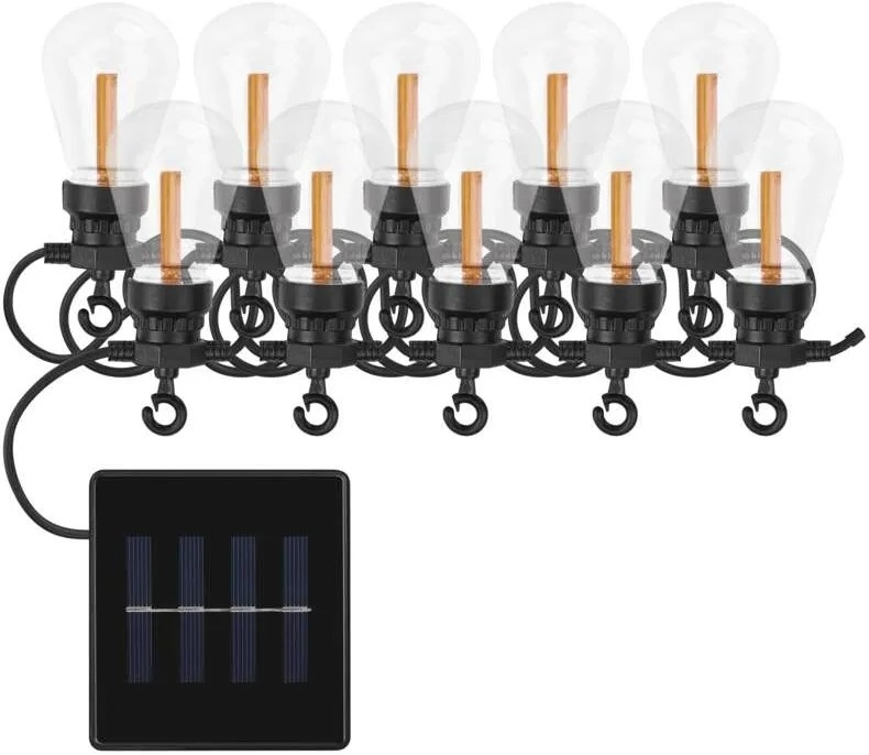 LED saulės dekoracinė girlianda 10xLED/0,6W/1,2V 4,5m IP44 800 mAh