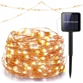 LED saulės dekoratyvinė girlianda 100xLED/1,2V 800 mAh 7 m IP44 juoda