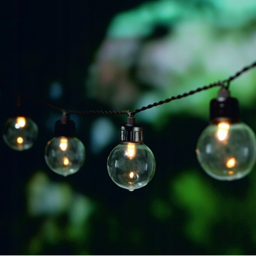 LED saulės dekoratyvinė girlianda 20xLED/8 funkcijų 500 mAh 7,6 m IP67 šiltai balta