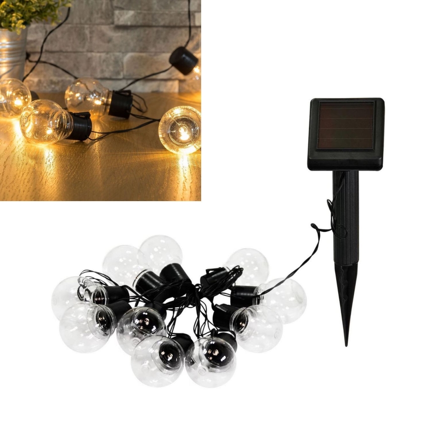 LED Saulės Dekoratyvinė girlianda LED/1,2V 300 mAh 3,8 m IP44