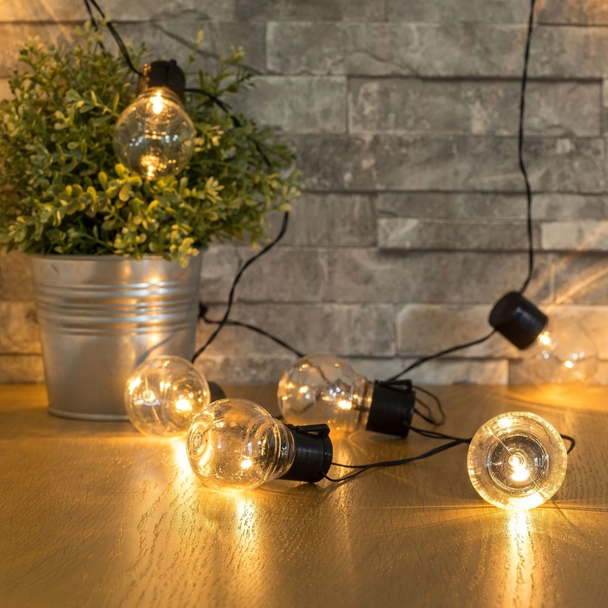LED Saulės Dekoratyvinė girlianda LED/1,2V 300 mAh 3,8 m IP44