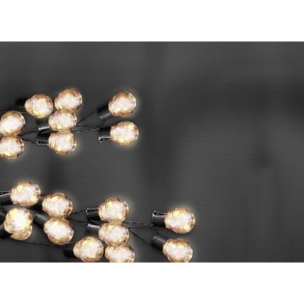 LED Saulės Dekoratyvinė girlianda LED/1,2V 300 mAh 3,8 m IP44