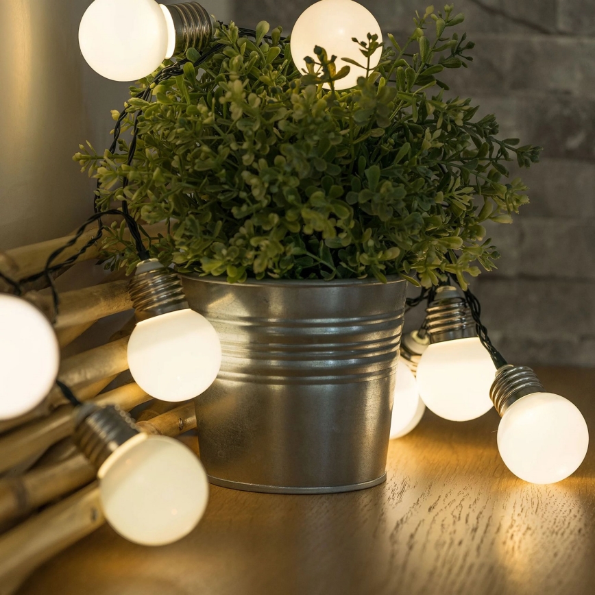 LED Saulės Dekoratyvinė girlianda LED/1,2V 300 mAh 3,8 m IP44