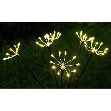 LED saulės dekoratyvinis šviestuvas su jutikliu LED/1,2V 3000K 73 cm 600 mAh IP44