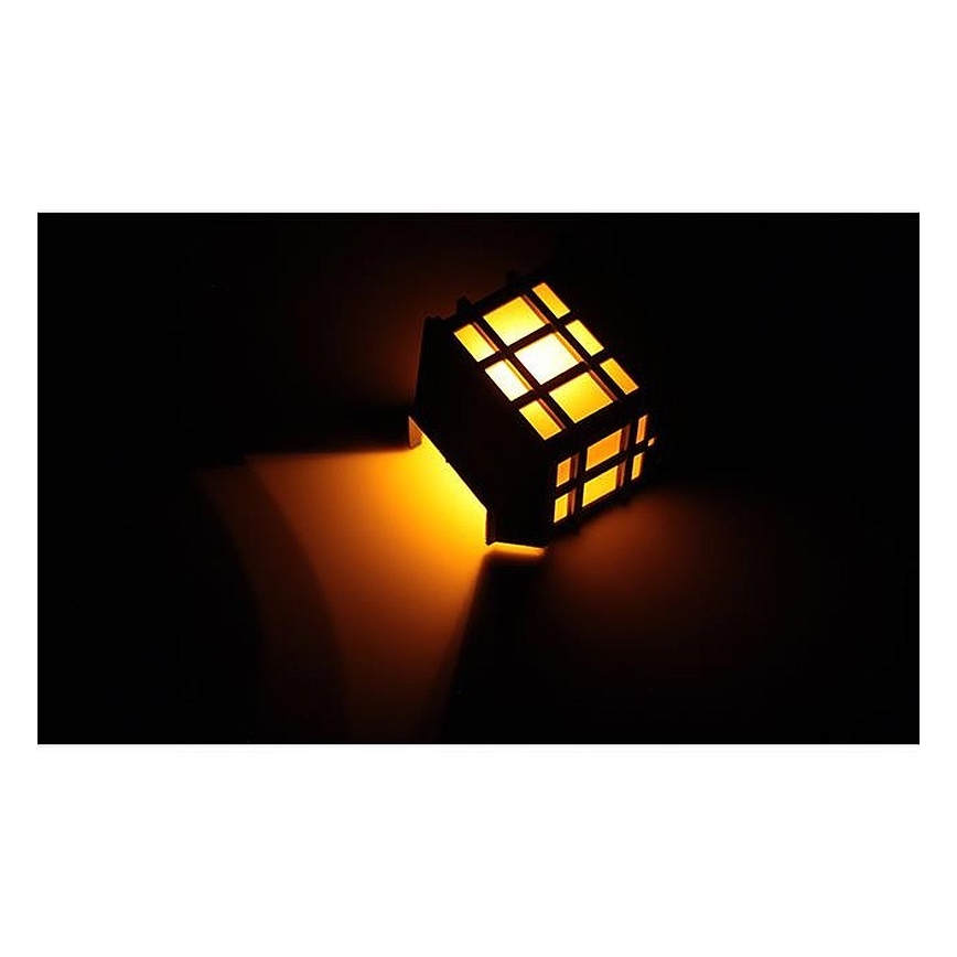 LED saulės energija maitinamas sieninis šviestuvas su sutemų jutikliu LED/1,2 V 600 mAh IP44