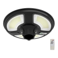 LED Saulės energijos gatvės lempa su jutikliu LED/10W/3,2V 6500K IP65 25000 mAh + nuotolinio valdymo pultas
