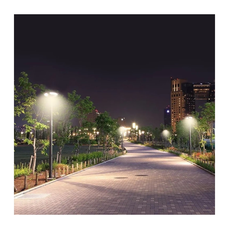 LED Saulės energijos gatvės lempa su jutikliu LED/10W/3,2V 6500K IP65 25000 mAh + nuotolinio valdymo pultas