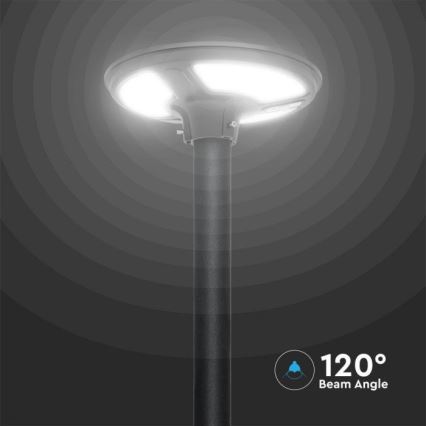 LED Saulės energijos gatvės lempa su jutikliu LED/10W/3,2V IP65 4000K 15000 mAh + nuotolinio valdymo pultas