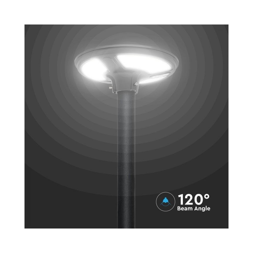 LED Saulės energijos gatvės lempa su jutikliu LED/10W/3,2V IP65 4000K 15000 mAh + nuotolinio valdymo pultas