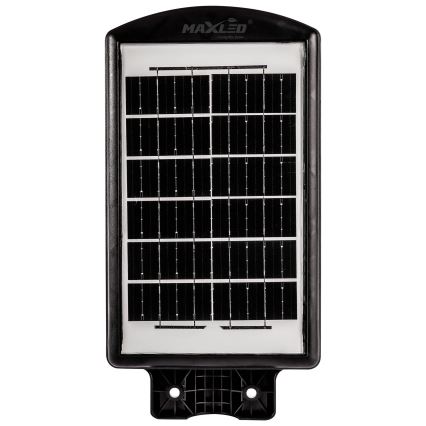 LED Pritemdoma saulės energijos gatvės lempa su jutikliu LED/120W/6V 6500K IP65 juoda + nuotolinio valdymo pultas
