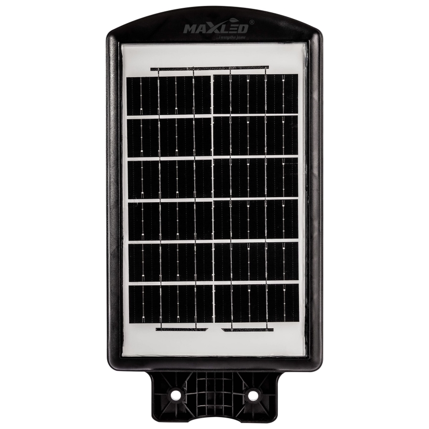 LED Pritemdoma saulės energijos gatvės lempa su jutikliu LED/120W/6V 6500K IP65 juoda + nuotolinio valdymo pultas