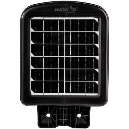 LED Pritemdoma saulės energijos gatvės lempa su jutikliu LED/150W/6V 6500K IP65 juoda + nuotolinio valdymo pultas