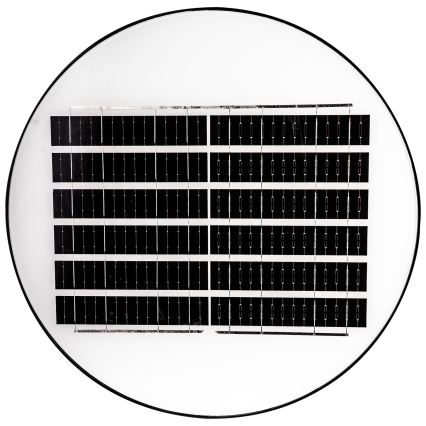 LED Pritemdoma saulės energijos gatvės lempa su jutikliu LED/15W/6V 11000 mAh 6500K IP65 juoda + nuotolinio valdymo pultas