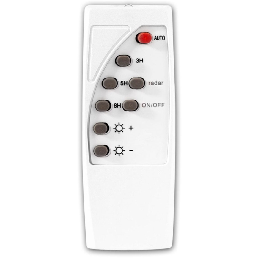 LED Pritemdoma saulės energijos gatvės lempa su jutikliu LED/15W/6V 11000 mAh 6500K IP65 juoda + nuotolinio valdymo pultas